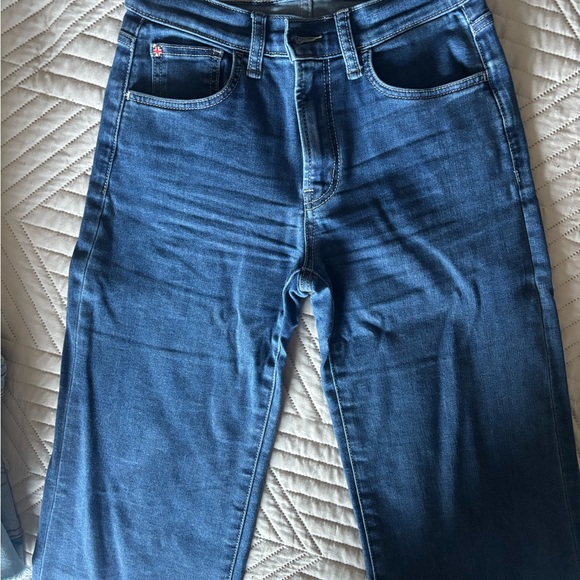 Hudson Jeans Blue Straight-Leg Classic Denim